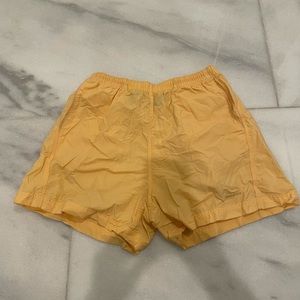 Patagonia “Baggies” Shorts yellow size small